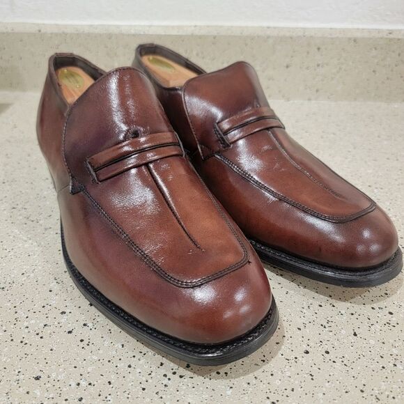 Vintage Nunn Bush Mens Loafer Brown Leather 9.5 EEE 324089 6
